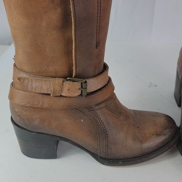 Freebird By Steven Clive Brown Leather Women's Boots - Picture 11 of 15